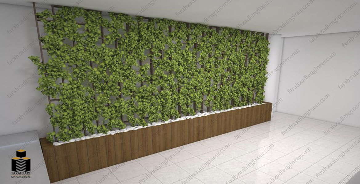طراحی دیوار سبز گروه طرح و ساخت مهندس فرحزادی