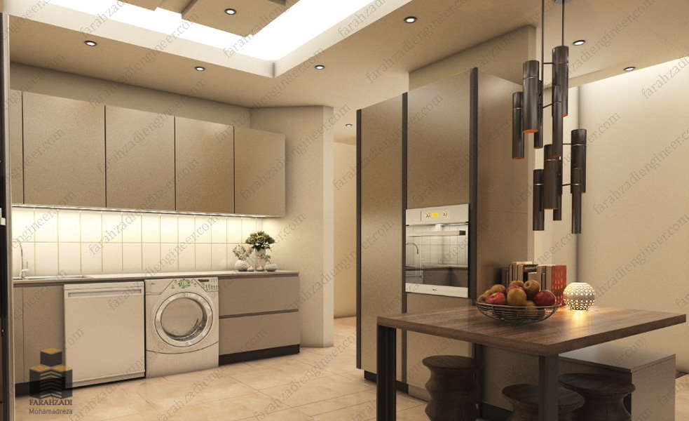 طراحی داخلی آشپزخانه مهندس محمدرضا فرحزادی