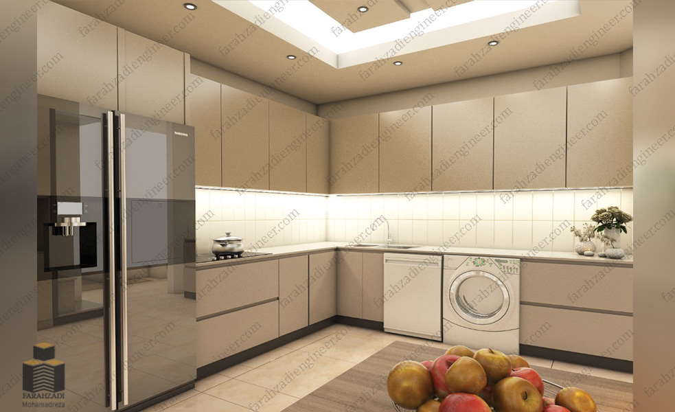 طراحی آشپزخانه دکوراسیون داخلی مهندس فرحزادی
