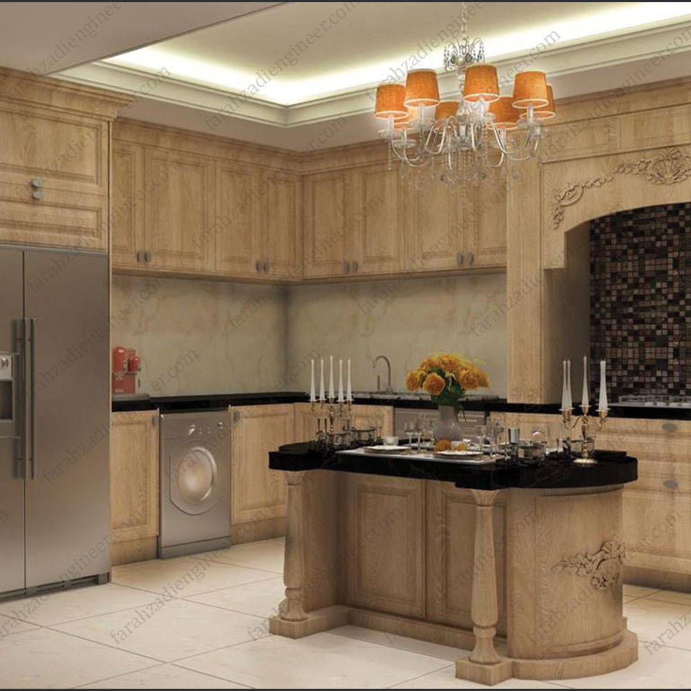طراحی آشپزخانه و سرویس بهداشتی واحد مسکونی مهندس محمدرضا فرحزادی