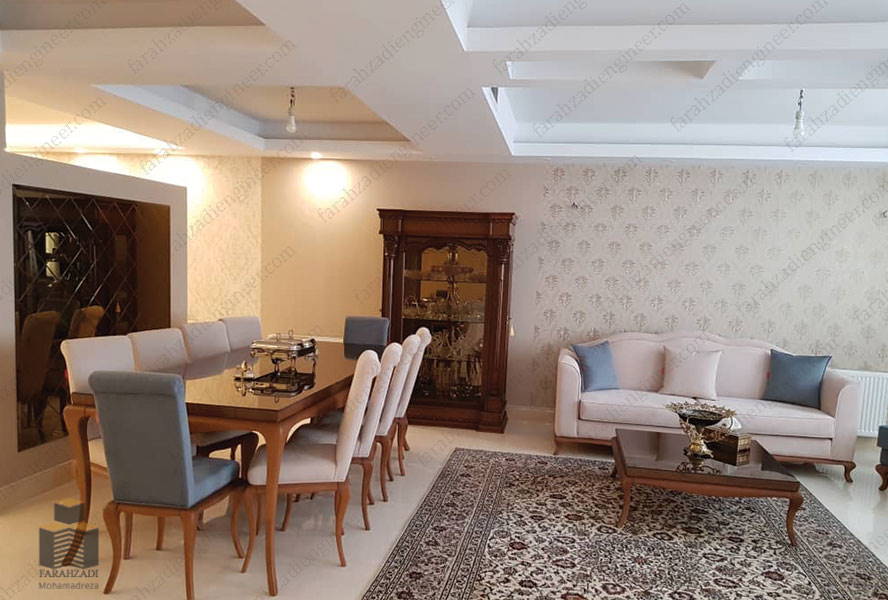 بازسازی و اجرای دکوراسیون داخلی خانه ویلایی مهندس فرحزادی