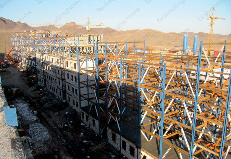 اجرای اسکلت 500 واحد مسکونی در پرند مهندس محمدرضا فرحزادی