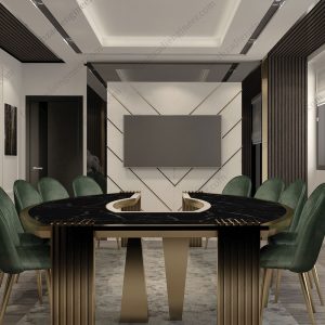 طراحی اتاق جلسات وی آی پی مهندس فرح زادی 