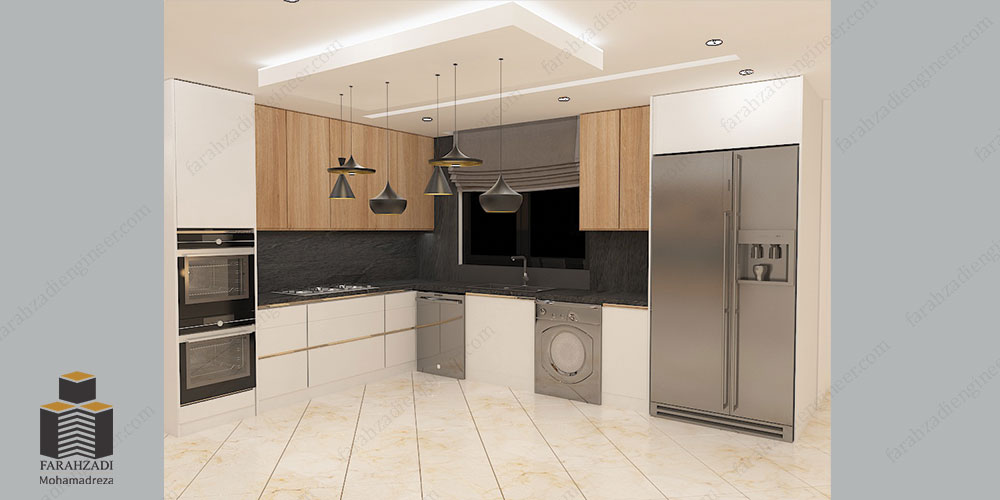 طراحی آشپزخانه و اجرای بازسازی منطقه پاسداران