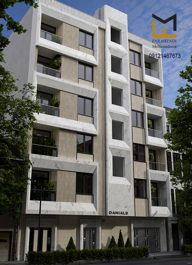 نوسازی ساختمان مسکونی مرزداران | مهندس فرح زادی