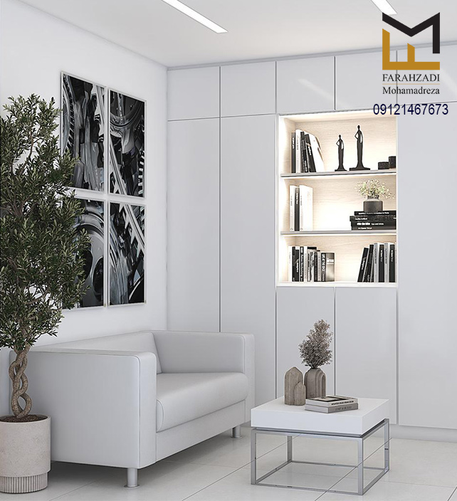 طراحی و بازسازی واحد اداری میرداماد | مهندس فرحزادی