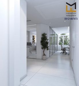 طراحی و بازسازی واحد اداری میرداماد | مهندس فرحزادی
