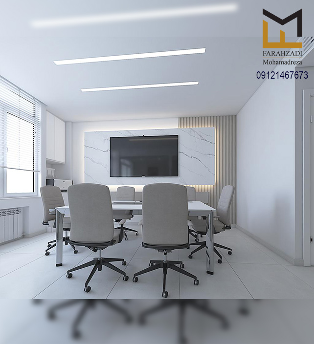 طراحی و بازسازی واحد اداری میرداماد | مهندس فرحزادی